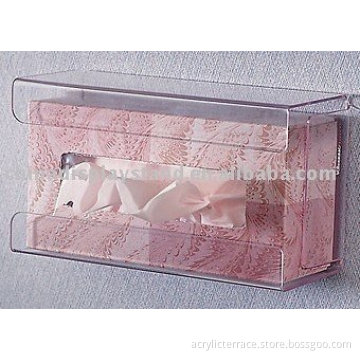 Clear Acrylic Tissue Box Holder,Handy wall-mounted tissue box holder